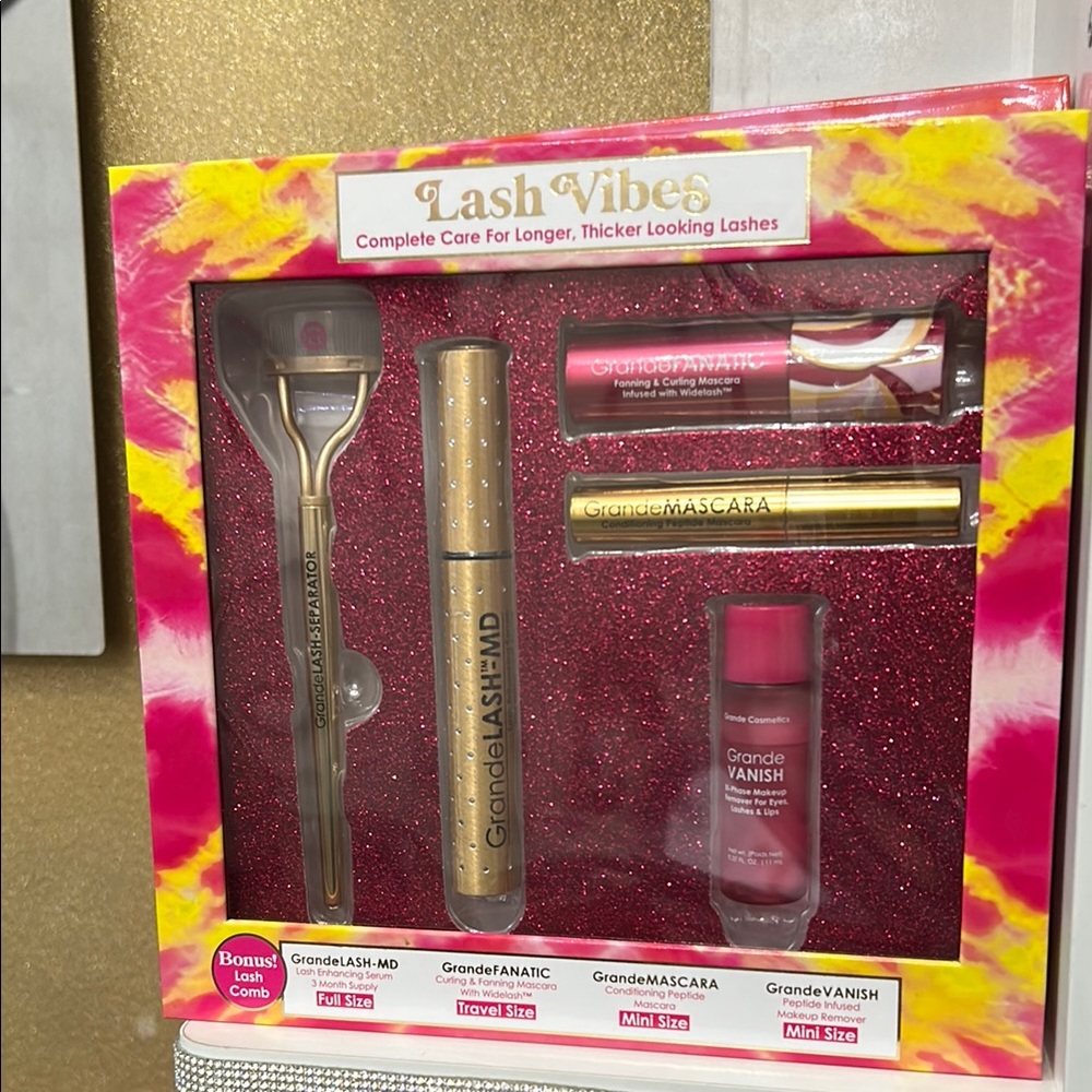 Lash Vibes Set - Gold and Red